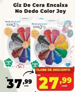 Rede uniforça Giz De Cera Encaixa No Dedo Color Joy oferta