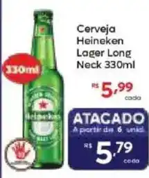 Barbosa Supermercados Cerveja Heineken Lager Long Neck oferta