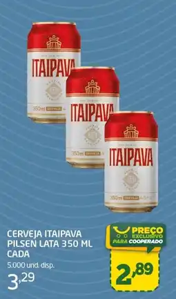 Cooper Cerveja itaipava pilsen lata 350 ml cada oferta