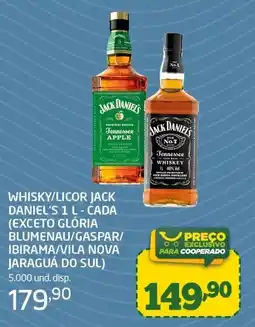 Cooper Whisky/licor jack daniel's 1 l - cada oferta
