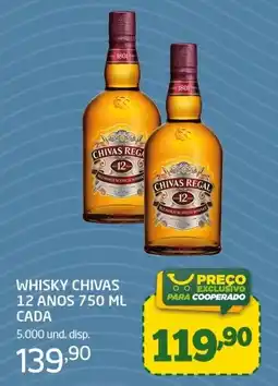 Cooper Whisky chivas 12 anos oferta