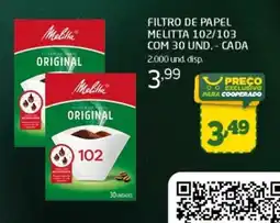 Cooper Filtro de papel melitta 102/103 oferta