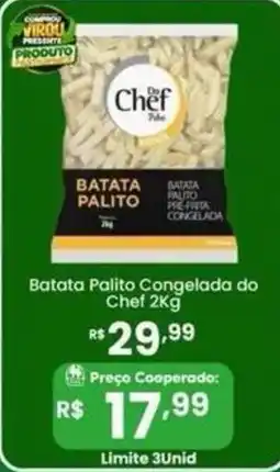 Coocerqui Batata palito congelada do chef oferta
