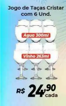 Atakarejo Jogo De Taças Cristar oferta