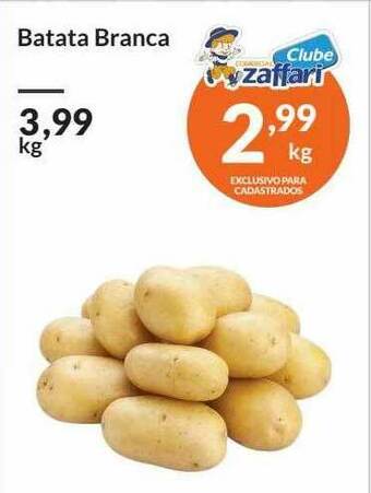 Zaffari Batata Branca oferta