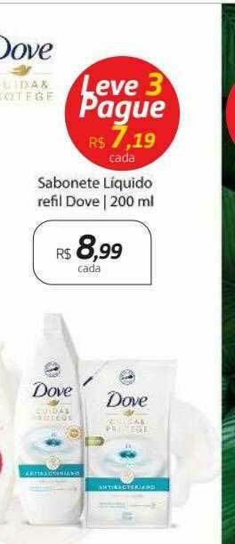 Drogal Sabonete Líquido Refil Dove oferta