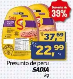 Cometa Supermercados Presunto de peru sadia oferta