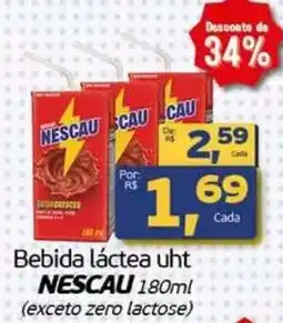 Cometa Supermercados Bebida láctea uht nescau 180ml oferta