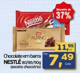 Cometa Supermercados Chocolate em barra NESTLÉ 80/85/90g (exceto chocotrio) oferta