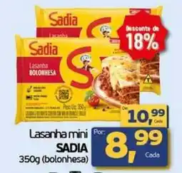 Cometa Supermercados Lasanha mini SADIA oferta