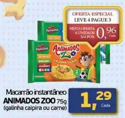 Cometa Supermercados Macarrão instantâneo animados zoo oferta