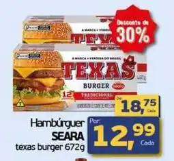 Cometa Supermercados Hambúrguer seara texas burger oferta