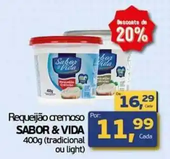 Cometa Supermercados Requeijão cremoso sabor & vida oferta