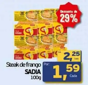 Cometa Supermercados Steak de frango SADIA oferta