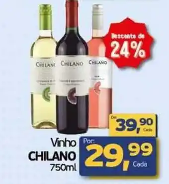Cometa Supermercados Vinho chilano oferta