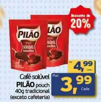 Cometa Supermercados Café solúvel pilão pouch oferta