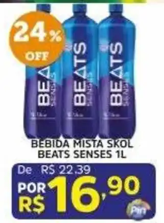 Pinheiro Supermercado Bebida mista skol beats senses oferta