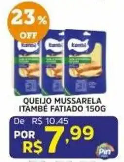 Pinheiro Supermercado Queijo mussarela itambé fatiado oferta