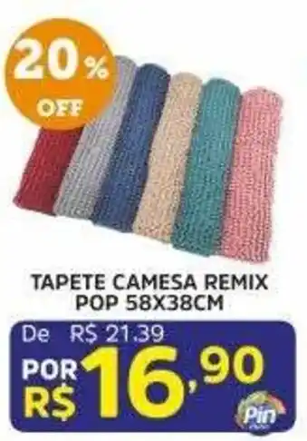 Pinheiro Supermercado Tapete camesa remix pop oferta