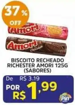 Pinheiro Supermercado Biscoito recheado richester amori 125g (sabores) oferta