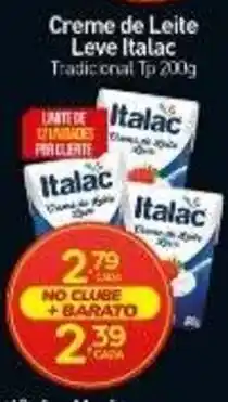 Rede Bom Lugar Creme de Leite Leve Italac oferta