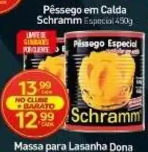 Rede Bom Lugar Pêssego em Calda Schramm Especial oferta