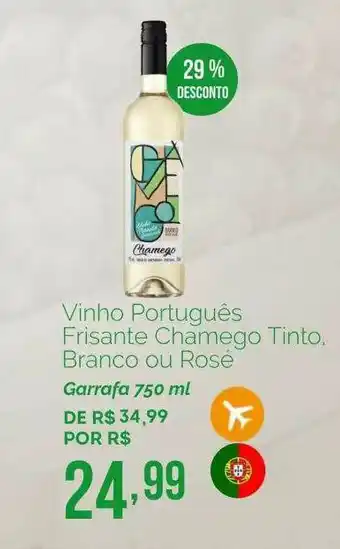 Oba Hortifruti Vinho Português Frisante Chamego Tinto Branco Ou Rosé 29% Desconto oferta