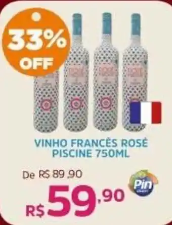 Pinheiro Supermercado vinho francês rosé piscine oferta