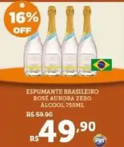 Pinheiro Supermercado Espumante brasileiro rosé aurora zero oferta