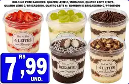 Compre Bem Bolo no Pote 4 Leites com Morango oferta