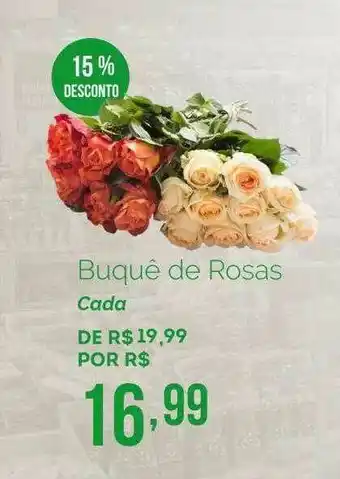 Buquê De Rosas 15% Desconto
