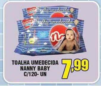Violeta Supermercados Toalha Umedecida Nanny Baby oferta