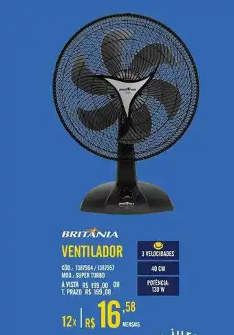 Zema Britania Ventilador oferta