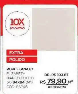 Porcelanato Elizabeth Bianco Polido