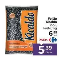 Carrefour Kicaldo - feijão oferta