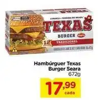 Carrefour Seara - hambúrguer texas burger oferta