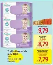 Atacadão Meu bebê - toalha umedecida oferta
