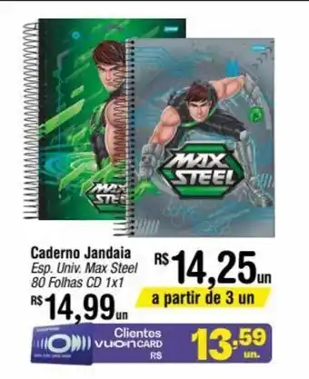 Fort Atacadista Caderno Jandaia oferta