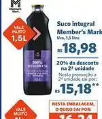 Sam's Club Member's mark - suco integral oferta