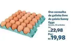 Sam's Club Sunny - ovo vermelho de galinha livre de gaiola eggs oferta