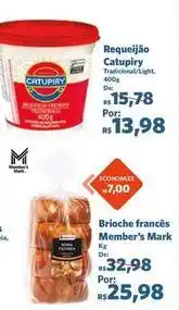 Sam's Club Catupiry - requeijão oferta