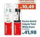Sam's Club Colgate - escova dental total white foam oferta