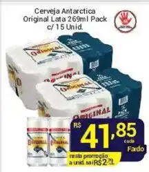 X Supermercados Cerveja Antarctica Original oferta