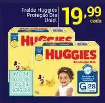 X Supermercados Fralda huggies proteção dia unid. oferta