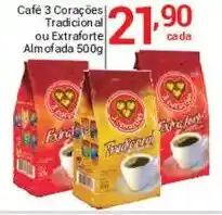 X Supermercados Café 3 Corações Tradicional ou Extraforte oferta