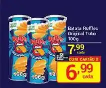 X Supermercados Batata Ruffles Original Tubo oferta