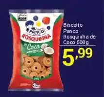 X Supermercados Biscoito Panco Rosquinha de Coco oferta