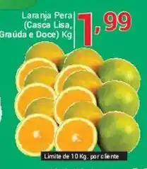 X Supermercados Laranja Pera (Casca Lisa, Graúda e Doce) oferta