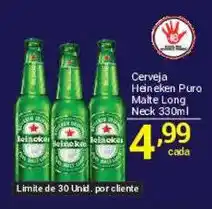 X Supermercados Cerveja Heineken Puro Malte Long Neck oferta