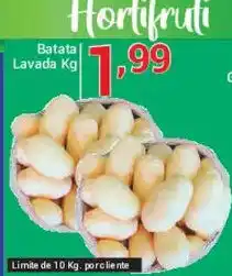 X Supermercados Batata lavada oferta